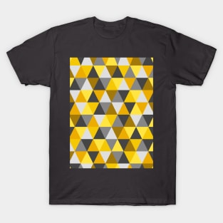 Grey and Mustard Geometric T-Shirt